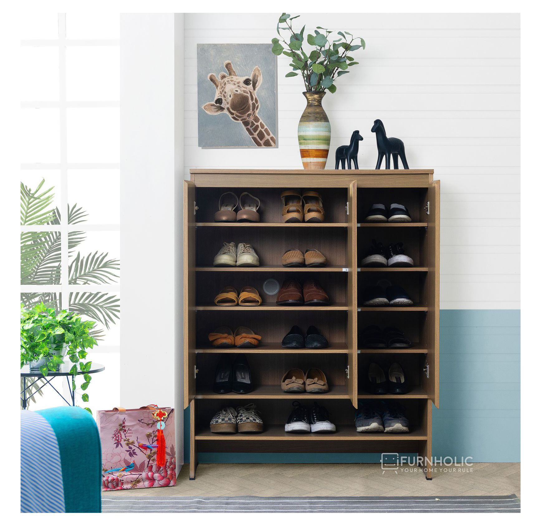 Sally Shoe Rack (Light Natural)