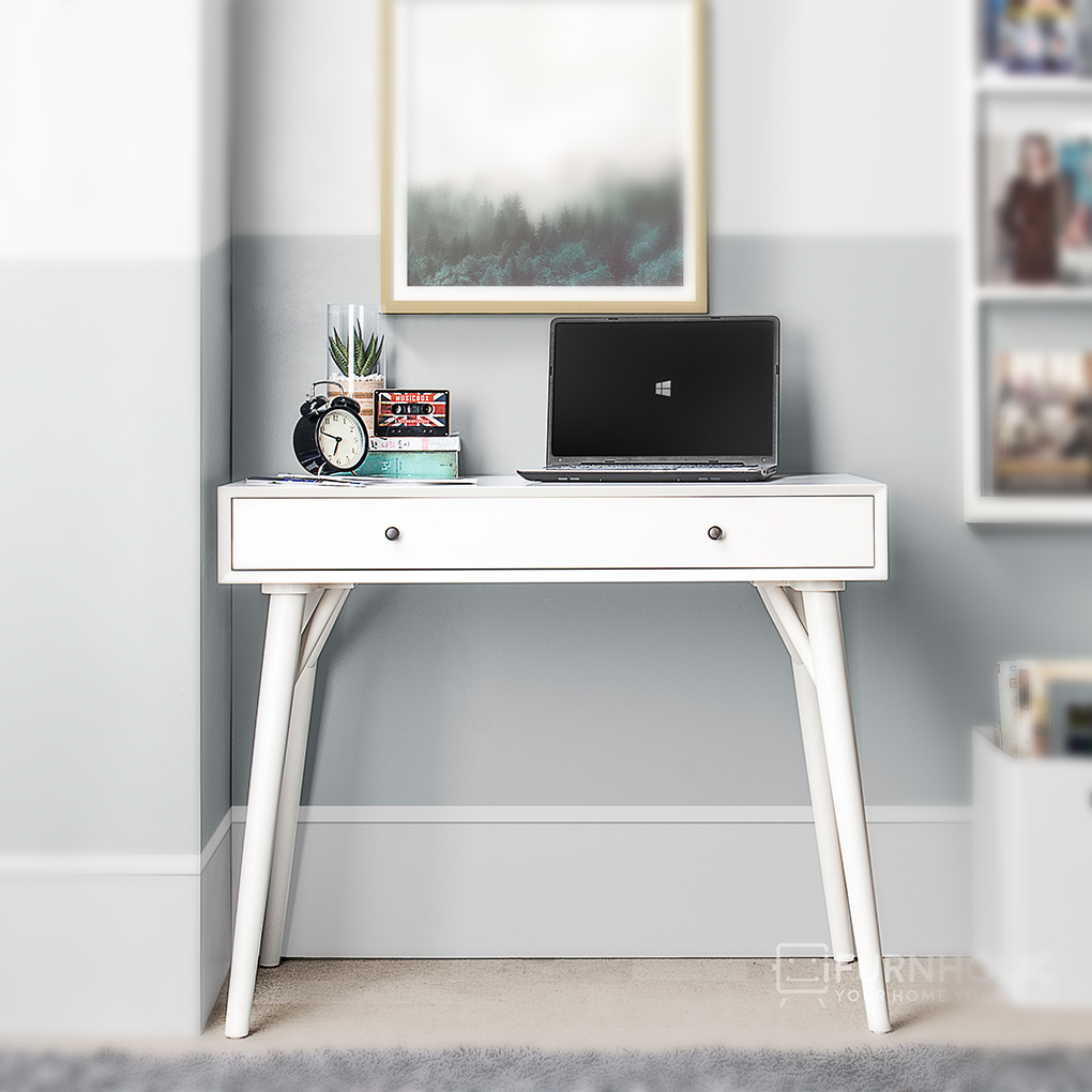 Maureen Mini Desk (Ivory)
