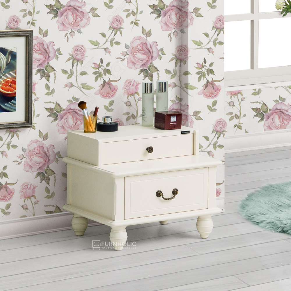 Jeniffer Low Bed Side (Ivory)