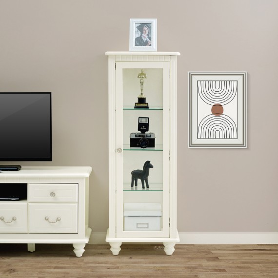 Amandla Display Cabinet (Ivory)