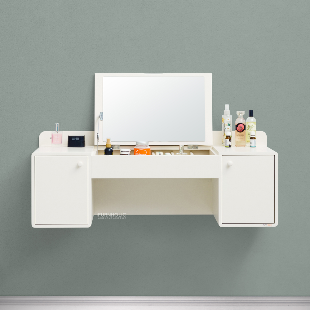 Hyuna Meja Rias Dinding ( Ivory )