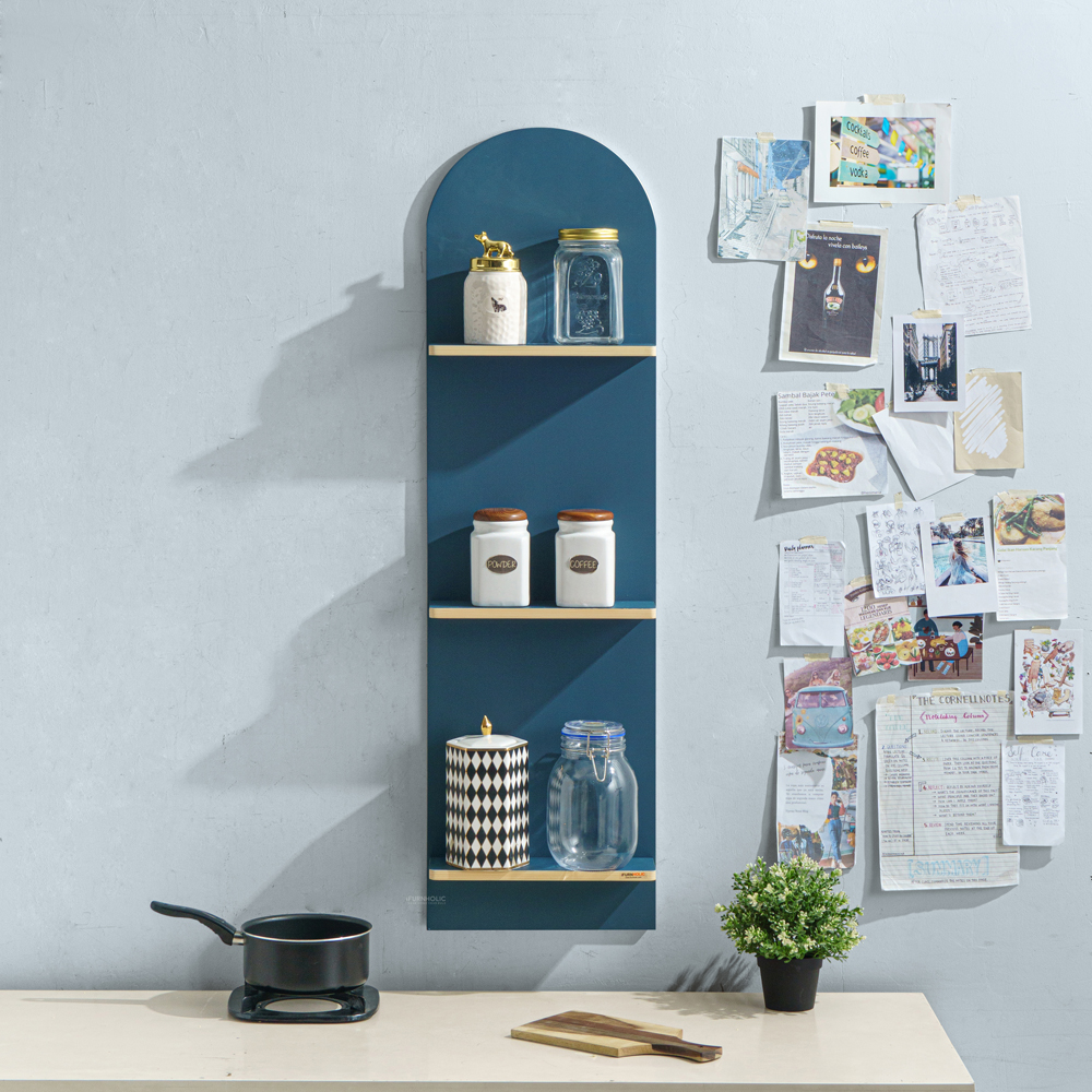 Creta Deco Shelves (L) (Navy)