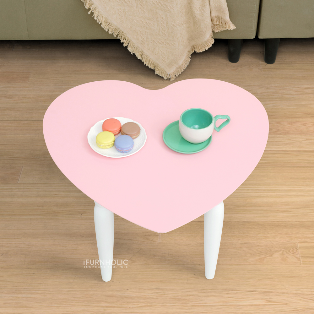 Kokoro Coffee Table (White - Pink)