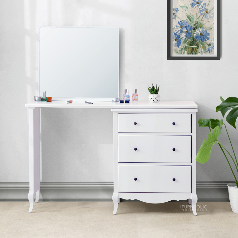 Charlotte Mirror Table (White)