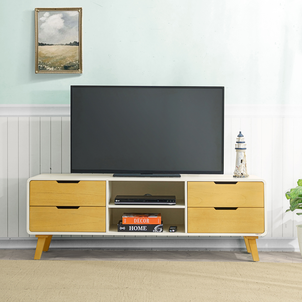 Helsinki TV Cabinet 140 (Ivory-Natural)