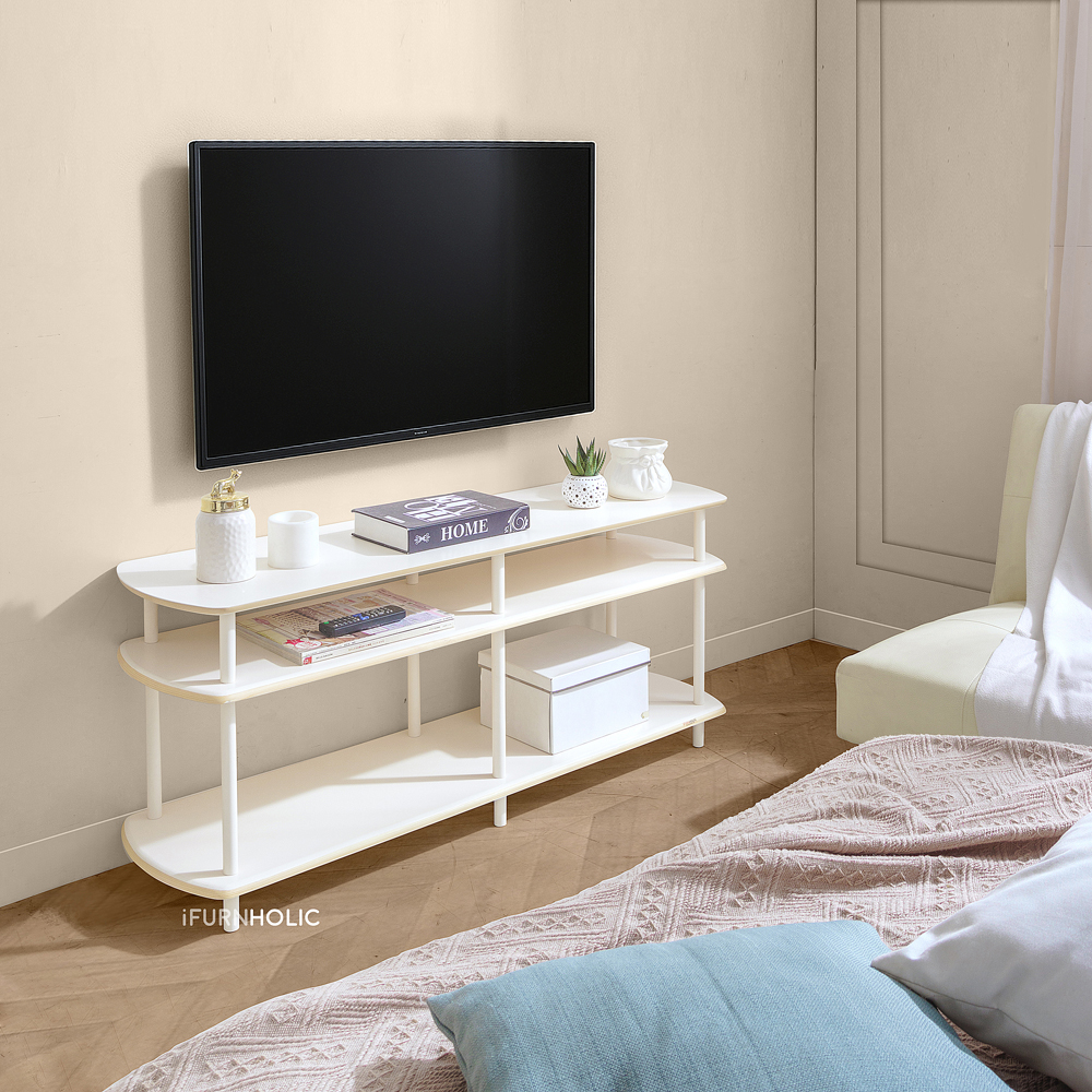 Trisha TV Rack 120 (Ivory-Natural)