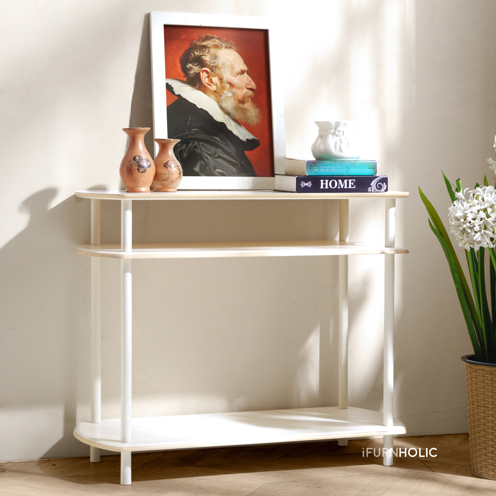 Trisha Console Table (Ivory-Natural)