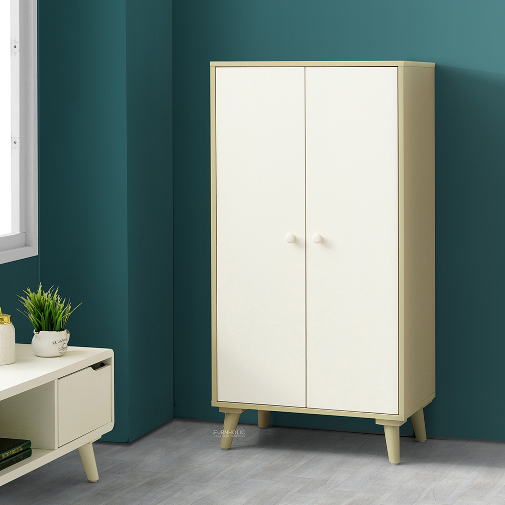 Dion Dish Cabinet (Ivory-Natural)