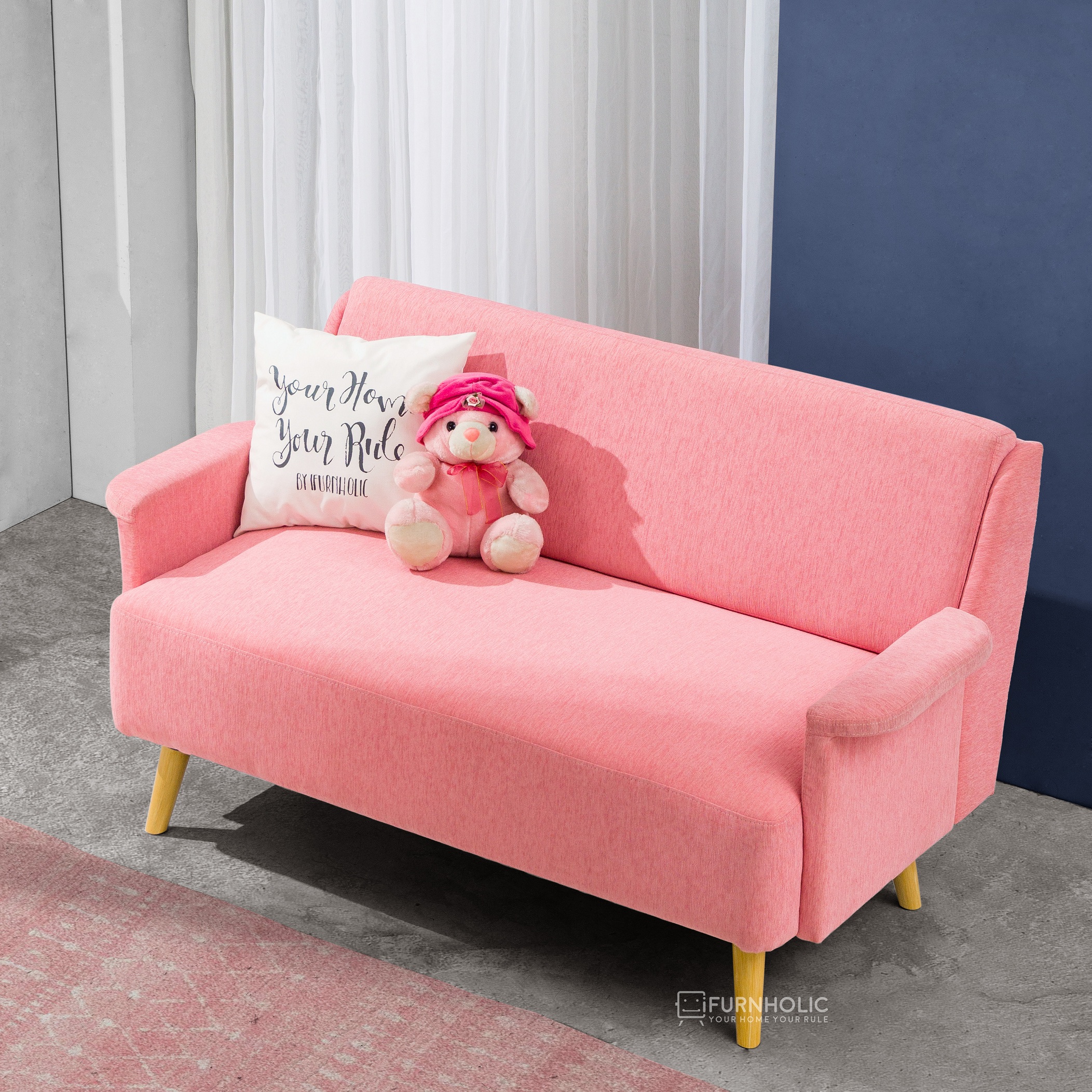 Lydia Sofa 2 Dudukan (Pink)
