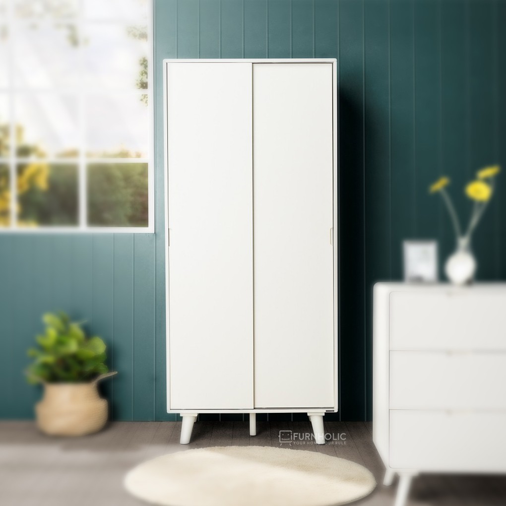 Flint Wardrobe Sliding Door (Ivory)