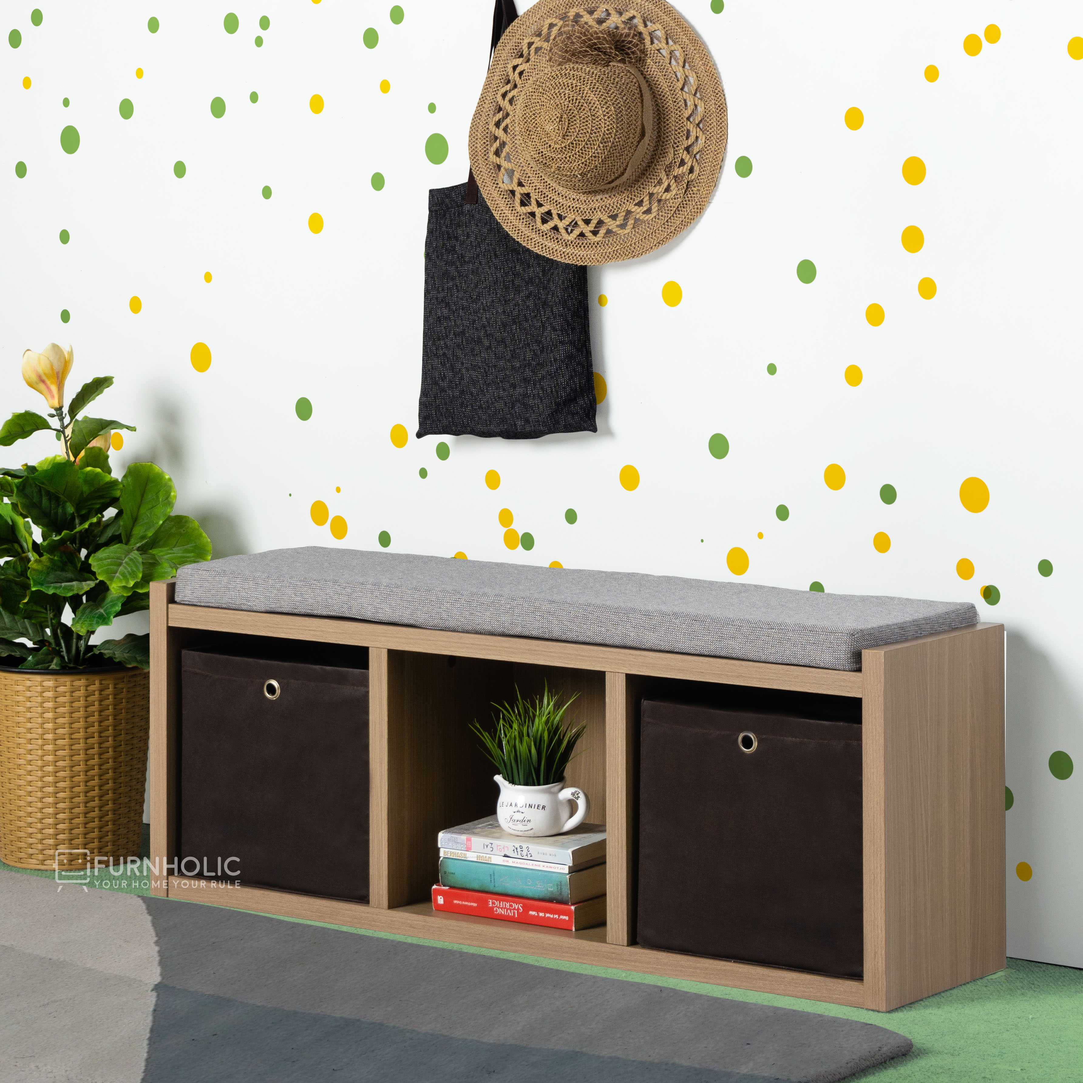 Edwin Bench (Coffee Brown)