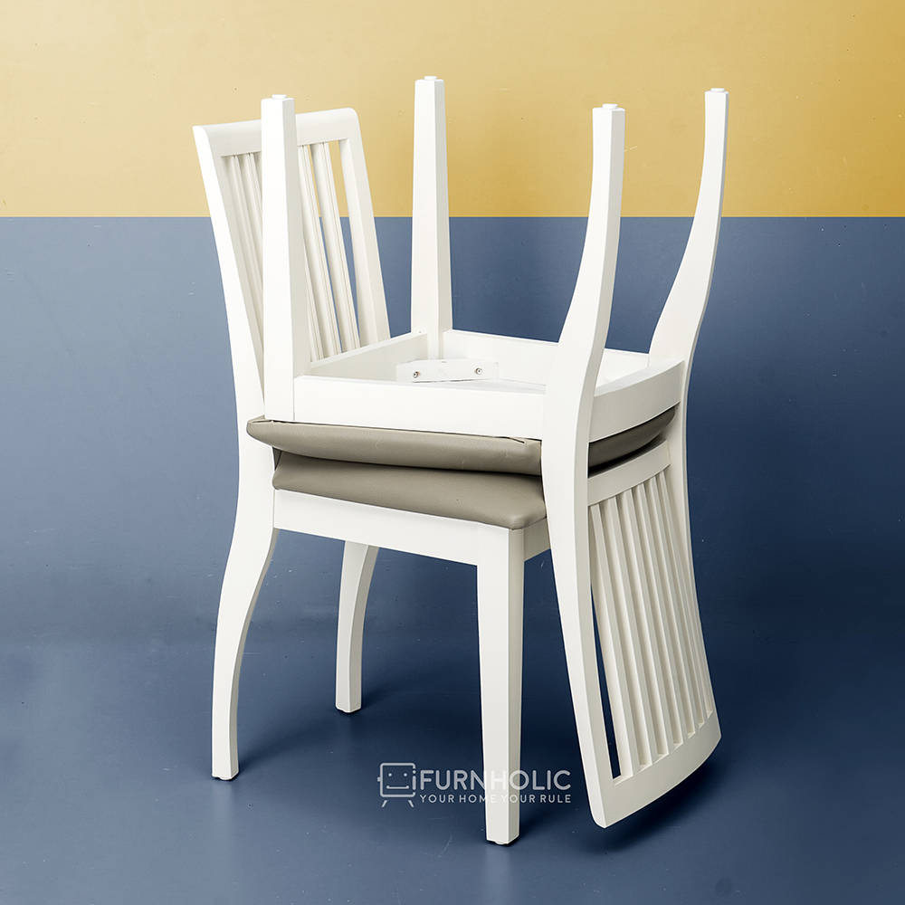 Jasmine Dining Chair (Ivory-Grey)