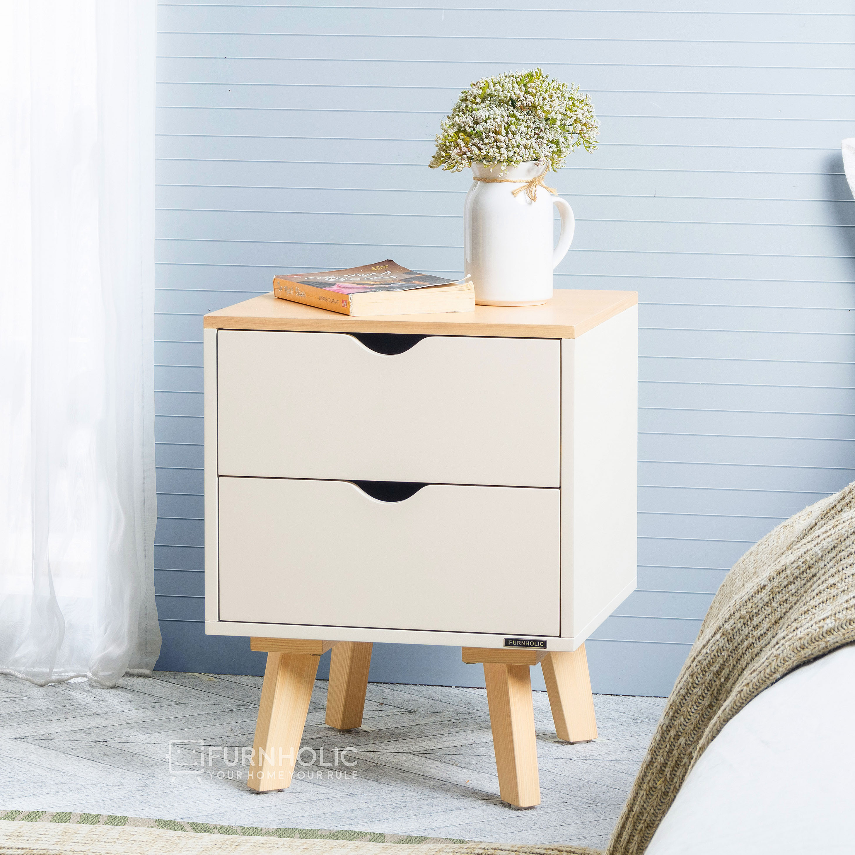 Side TVHolic (Ivory-Natural)